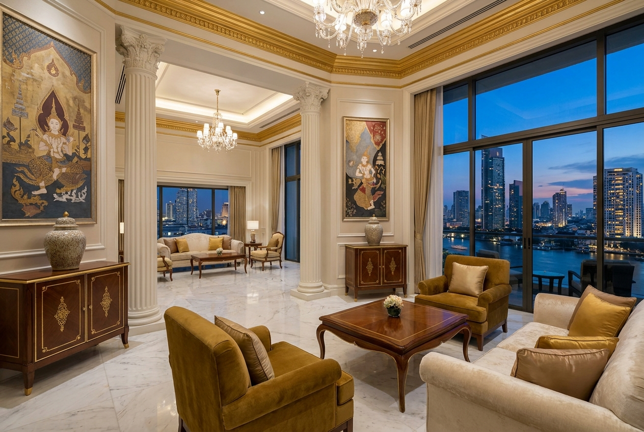 Comparison composite: three Thailand luxury resorts